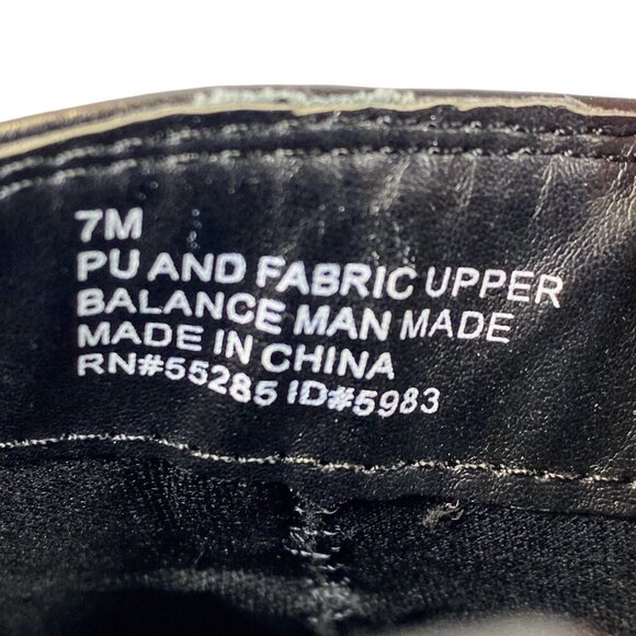 Express Ankle Booties Womens Sz 7M Black Chunky Lug Sole Block Heel Combat Boot - Picture 9 of 12